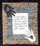 mini stitchery and wall hanging pattern