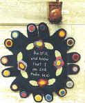 Be still penny rug