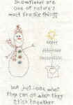 snowman stitchery