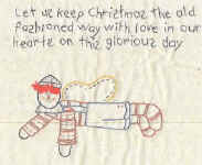 old fashion Christmas stitchery