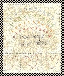God keeps his promises stitchery pattern