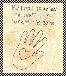 His hand touched me stitchery